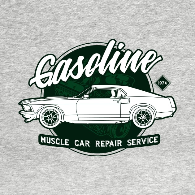 Gasoline Muscle Car Repair Service by Drumsartco